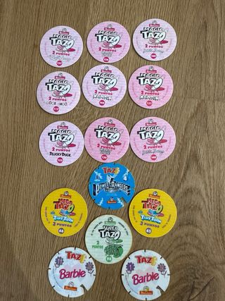 Tazo vari Looney Tunes, Barbie, Power Ranger