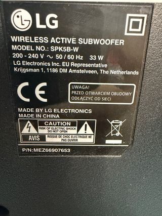 Barra de Sonido LG SK5 Negra