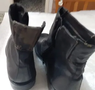 Stivaletti invernali uomo pelle nera