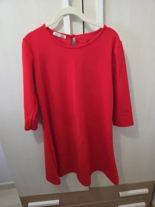 Vestido rojo manga larga