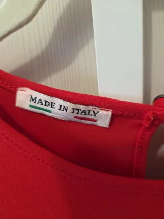 Vestido rojo manga larga