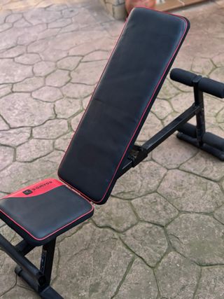 Banco de pesas reclinable y plegable
