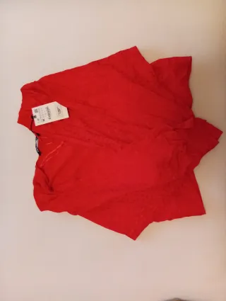Blusa Zara Roja Talla M