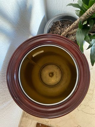 Paragüero de madera y metal