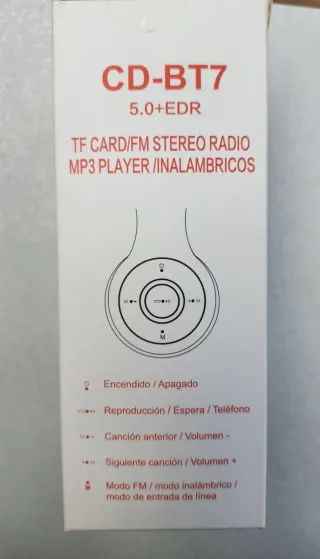 Auriculares Inalambricos CD-BT7 Bluetooth 5.0