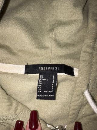 Sudadera Forever 21 verde