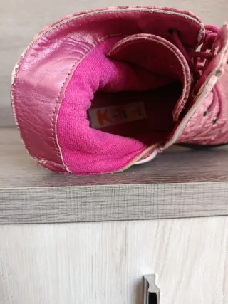 Botines K-Tinni con estampado de serpiente rosa 35