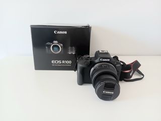 Cámara Canon EOS R100 con caja como nueva