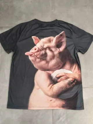 Camiseta Unisex Cerdo Divertido