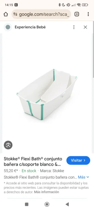 Bañera Stokke Flexi Bath c/soporte recién nacido