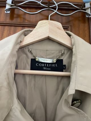 Gabardina Cortefiel  beige manga 3/4