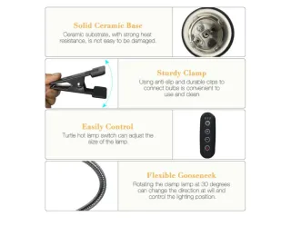 Lampada UVA+UVB per rettili tartarughe e acquari