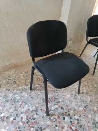 2 Sillas Oficina Negras