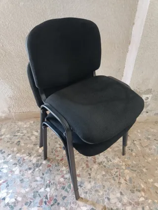 2 Sillas Oficina Negras