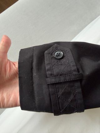 Abrigo/ Chubasquero Banana Republic Negro Talla L