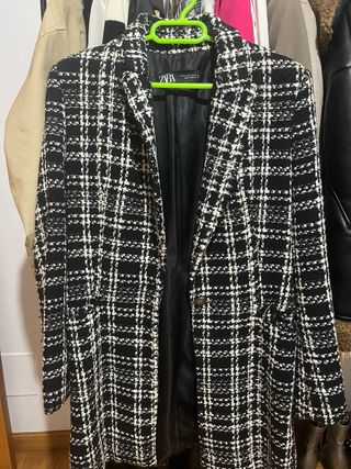 Chaqueta de cuadros mujer