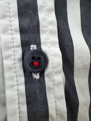 Camisa Tommy Hilfiger Rayas Negras y Blancas