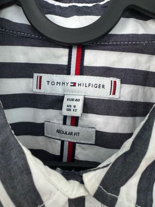 Camisa Tommy Hilfiger Rayas Negras y Blancas