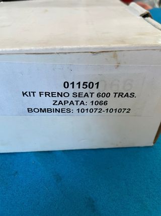 Kit Zapatas Freno Seat 600