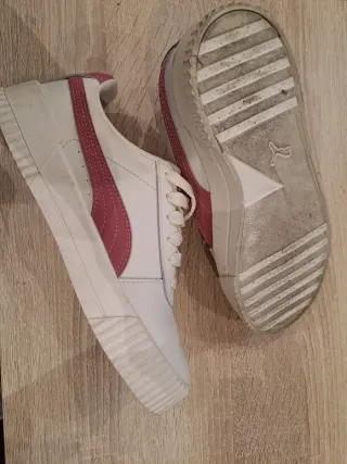 Zapatillas Puma Mujer Blancas y Rosas