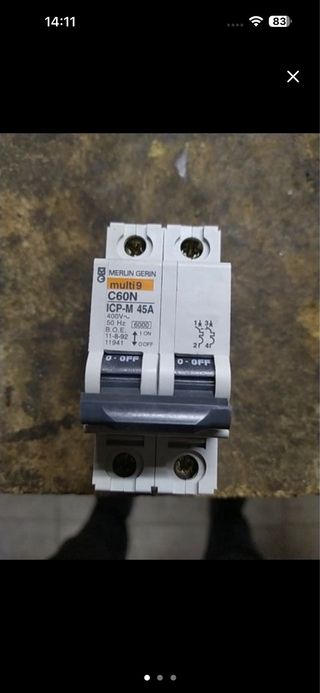 ICP-M 45A Merlin Gerin 2 polos nuevo.