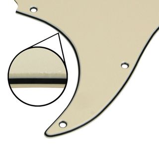 Pack guitarra stratocaster zurdo golpeador tapa