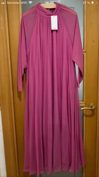 Vestido fiesta chica rosa Mango