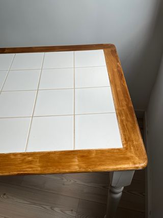 Mesa de comedor cerámica y madera