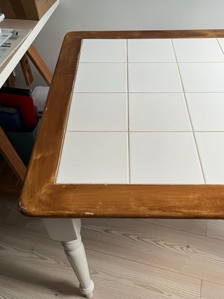 Mesa de comedor cerámica y madera