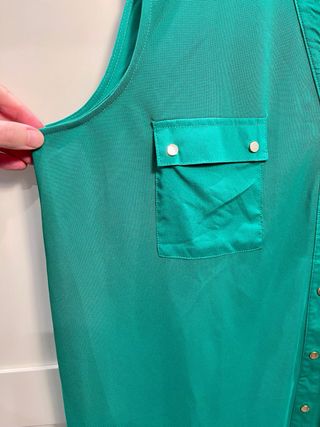 Camisa sin mangas Cortefiel verde Talla XXL