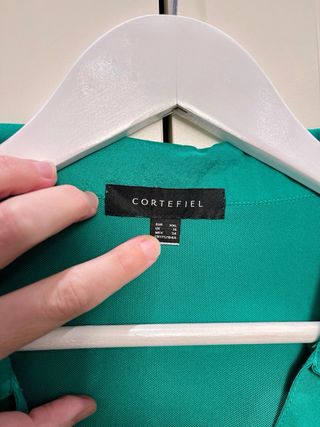 Camisa sin mangas Cortefiel verde Talla XXL