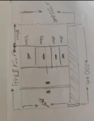 Cama infantil con armario y escritorio