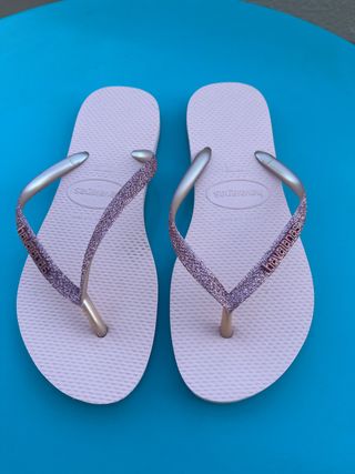 Sandalias Havaianas Mujer Rosa y Plateado