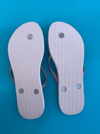 Sandalias Havaianas Mujer Rosa y Plateado