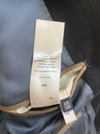 Americana Hackett azul marino oscuro