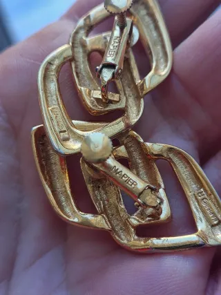 Orecchini Napier Vintage Oro Argento