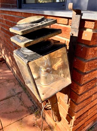 Fanale da carrozza antica