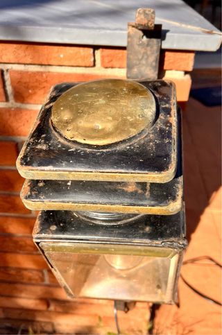 Fanale da carrozza antica