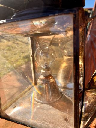 Fanale da carrozza antica