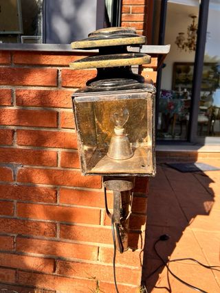 Fanale da carrozza antica