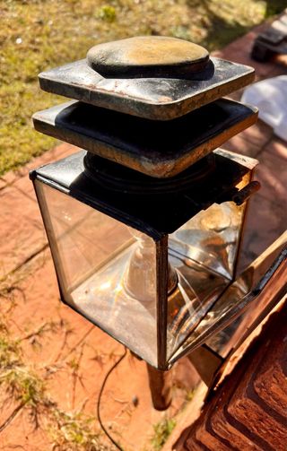 Fanale da carrozza antica