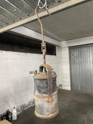 Lampada minatore antica