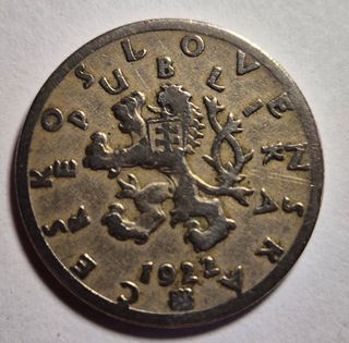 Cecoslovacchia, 50 Haleru 1922.Condizione SPL.