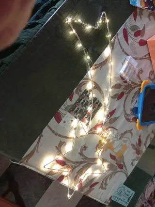 Estrella decorativa a pilas