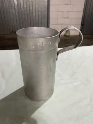Boccale in alluminio mezzo litro rara