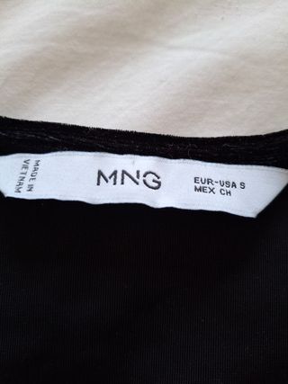 Camiseta Mango Terciopelo Talla S