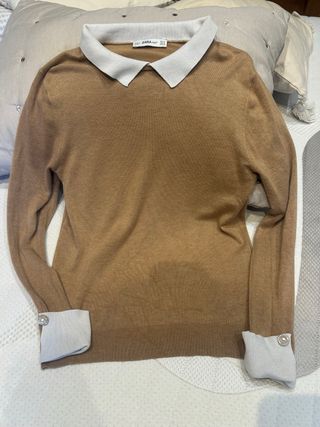 Jersey Zara Cuello Peter Pan Talla M