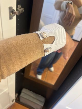 Jersey Zara Cuello Peter Pan Talla M