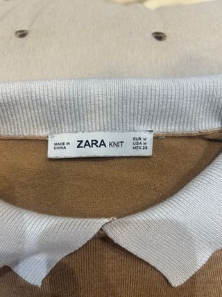 Jersey Zara Cuello Peter Pan Talla M