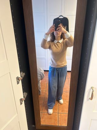 Jersey Zara Cuello Peter Pan Talla M